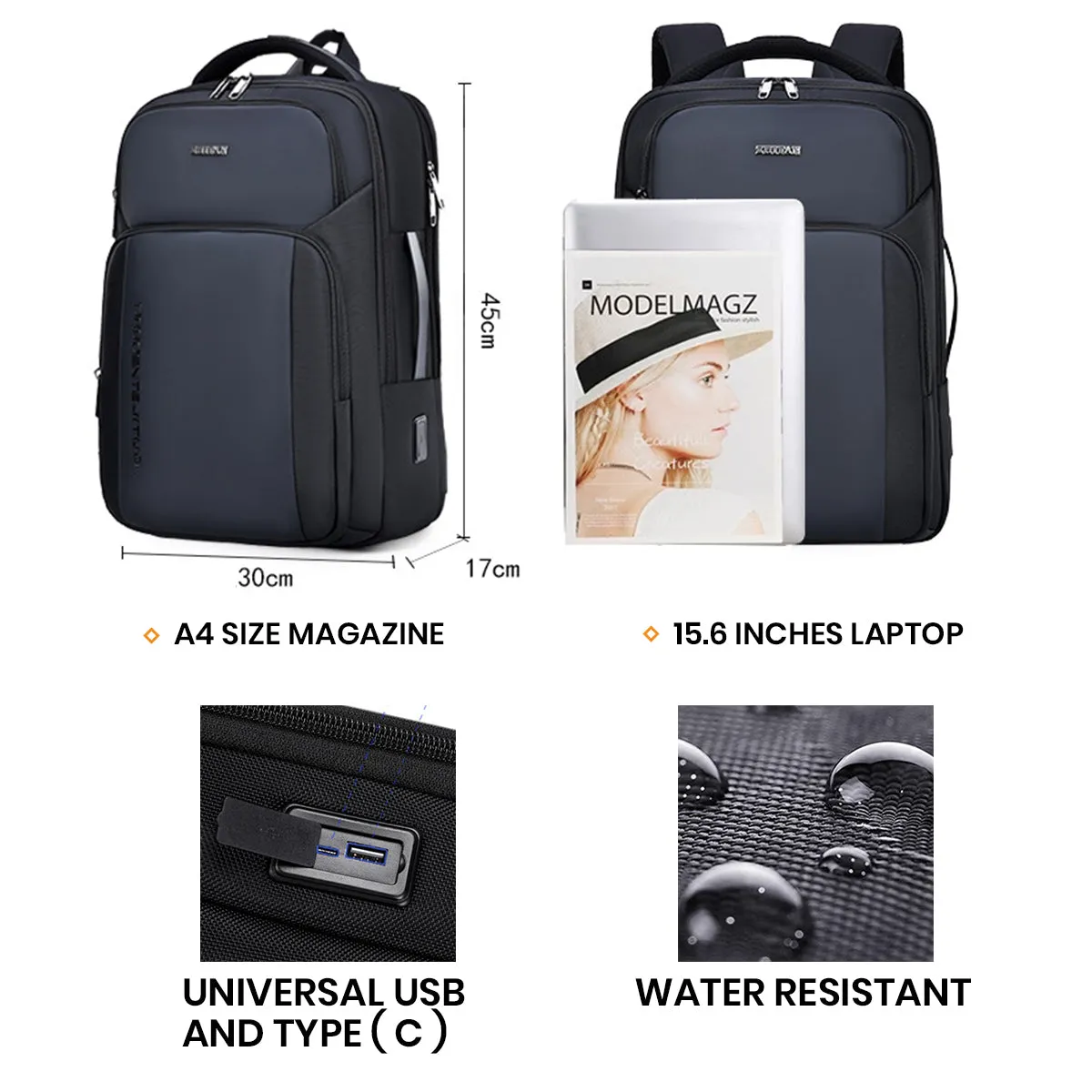 WALKENT 15.6" Laptop Bag - Model Odessey