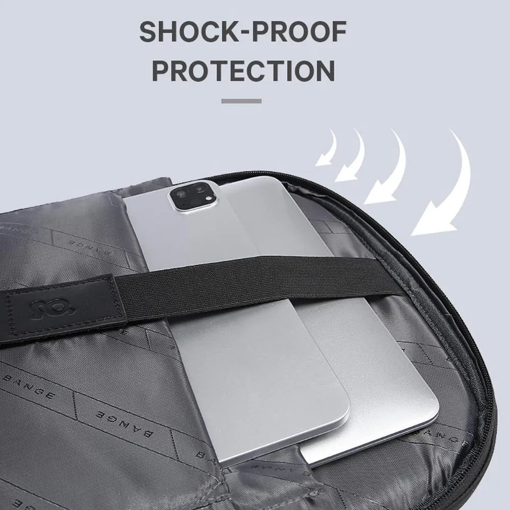 Waterproof Anti-theft Laptop Backpack for Daily Work and Business - 15.6 Inch - Black