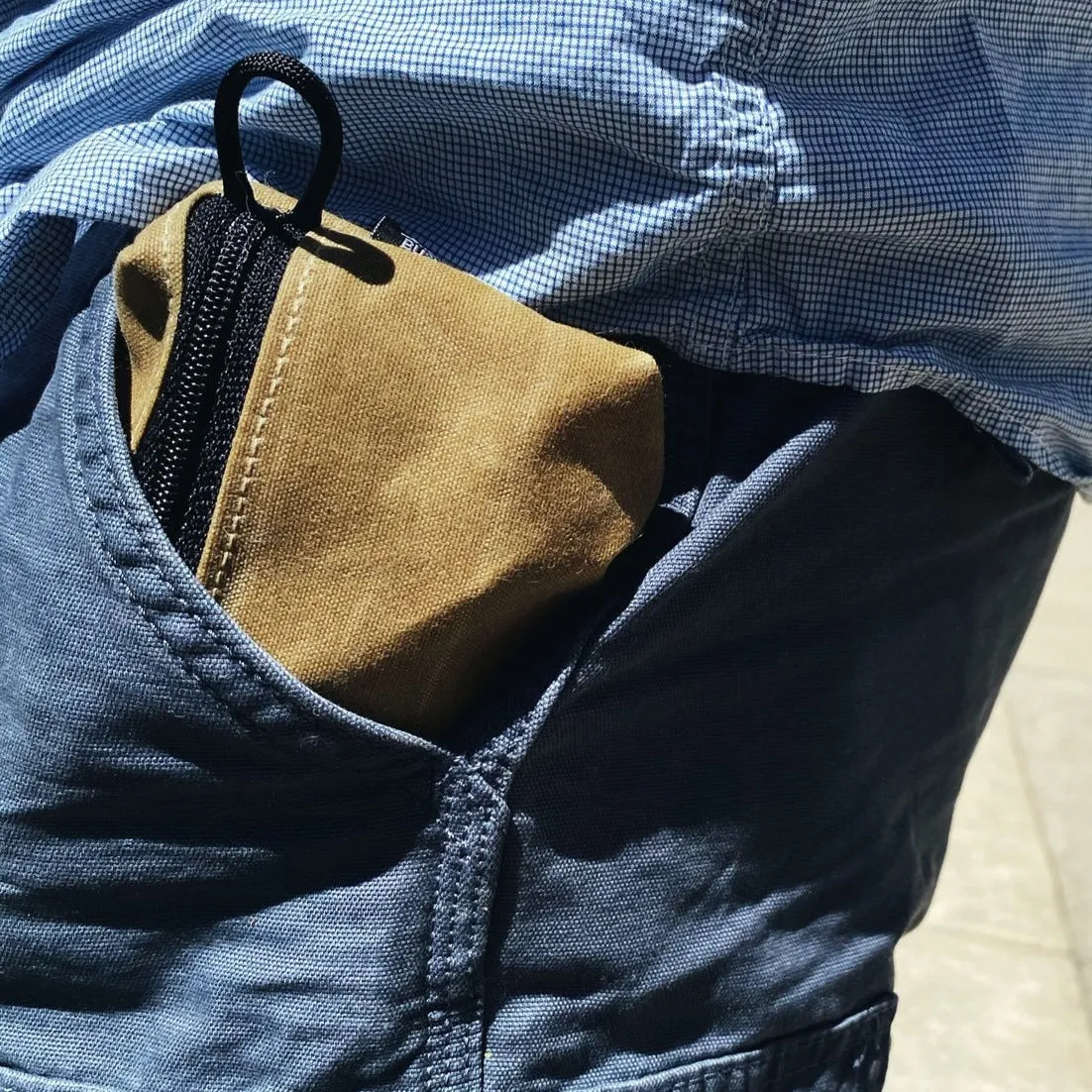 Waxed Canvas Traditional EDC Pocket Pouch Bushcraft Survival Camping Possibles Dopp Grooming (Various Colors)