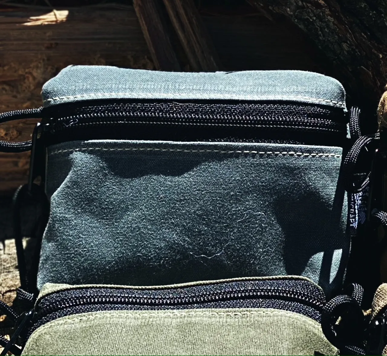 Waxed Canvas Traditional EDC Pocket Pouch Bushcraft Survival Camping Possibles Dopp Grooming (Various Colors)