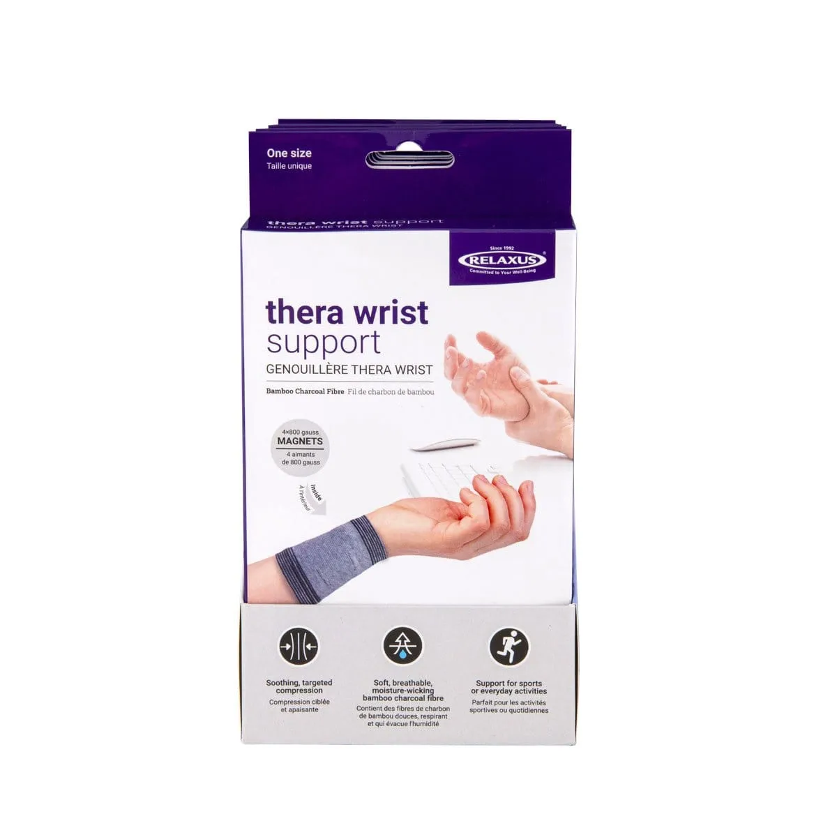 Wholesale Wrist Compression Sleeve & Magnetic Therapy Displayer of 6