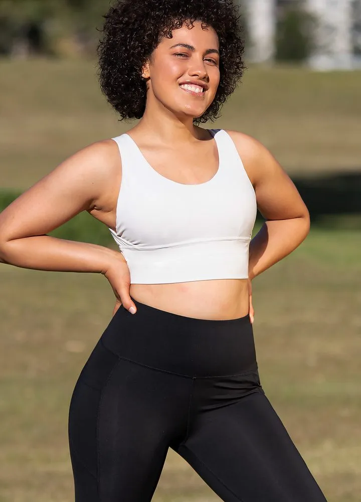 Wide Strap U Back Sports Bra