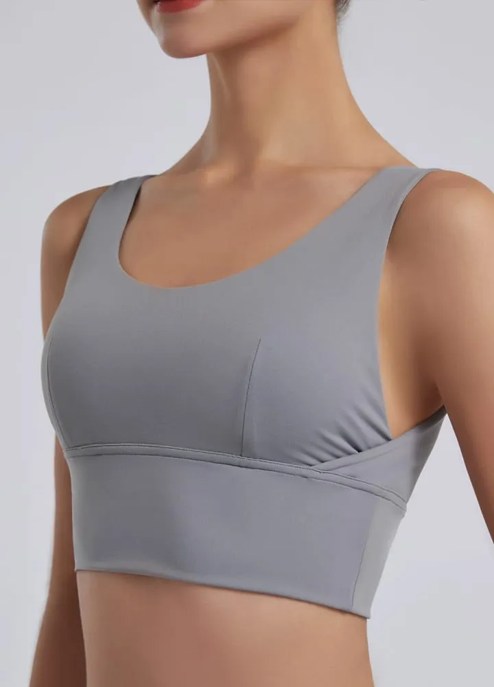 Wide Strap U Back Sports Bra