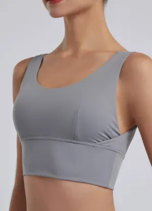Wide Strap U Back Sports Bra
