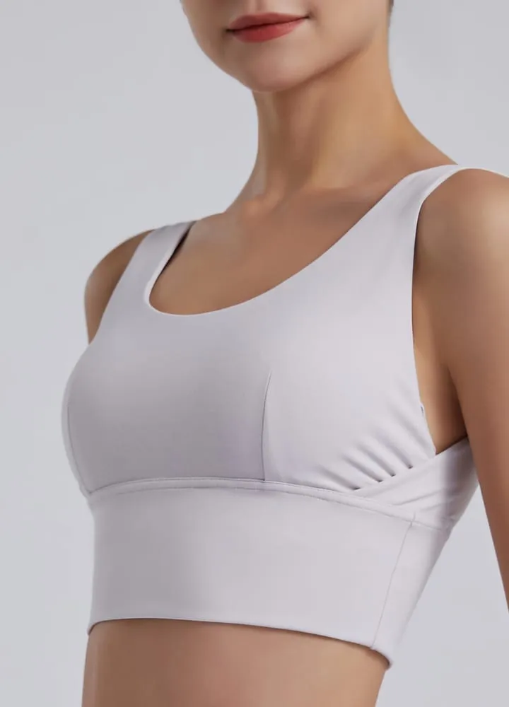 Wide Strap U Back Sports Bra