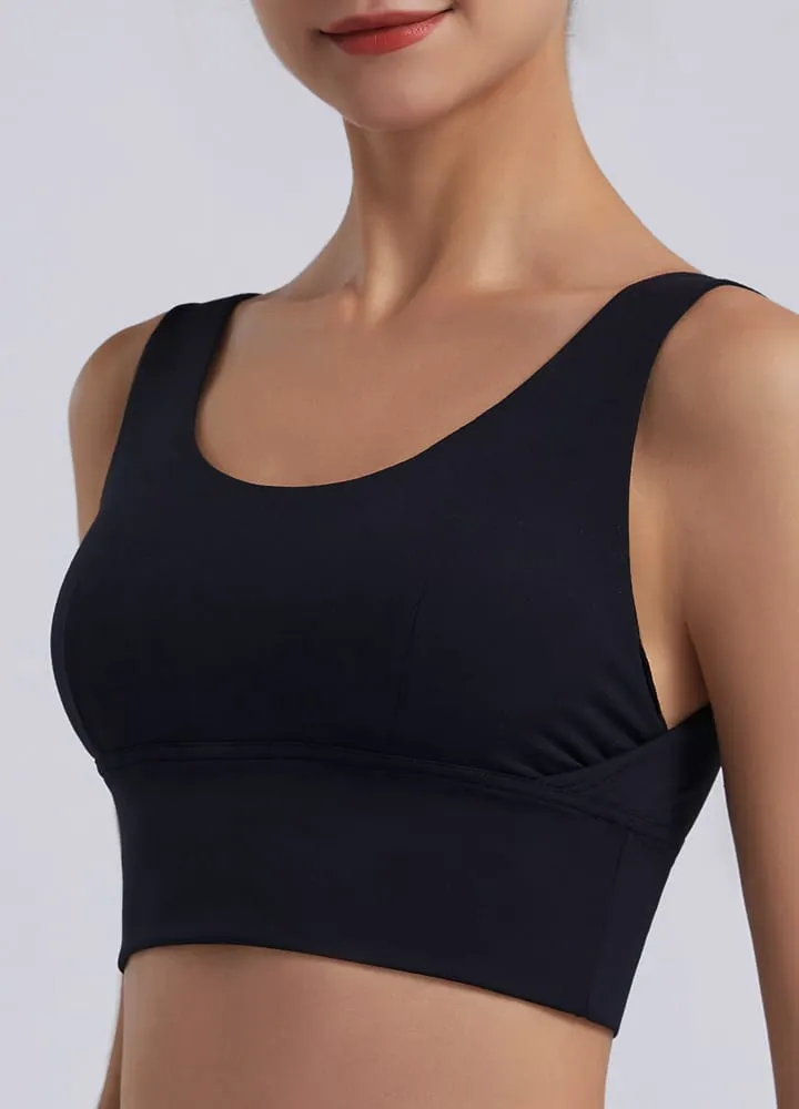 Wide Strap U Back Sports Bra
