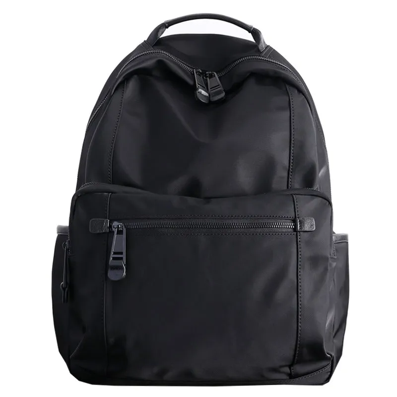 Womens Nylon Laptop Backpack Large Travel Backpack Bag Nylon Black School Rucksack for Ladies