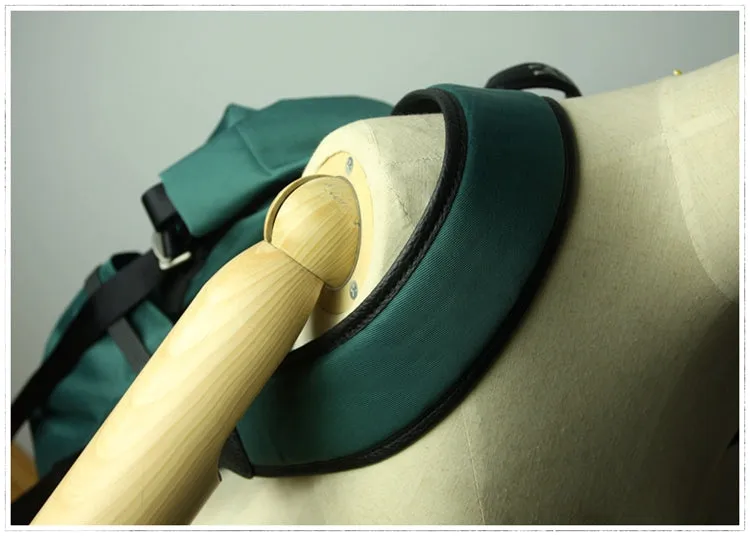 Womens Nylon Large Backpack Bag Khaki Nylon Travel Backpack School Rucksack for Ladies