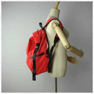 Womens Nylon Large Backpack Bag Khaki Nylon Travel Backpack School Rucksack for Ladies