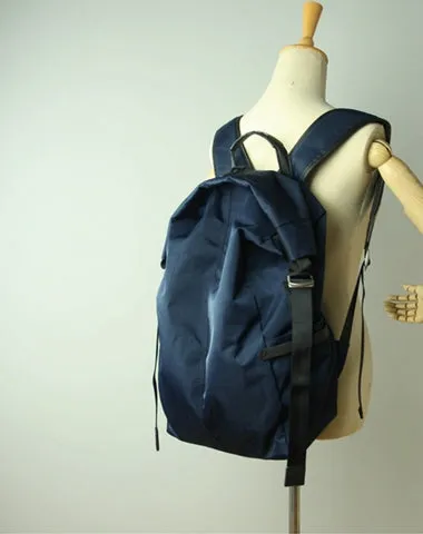 Womens Nylon Large Backpack Bag Khaki Nylon Travel Backpack School Rucksack for Ladies