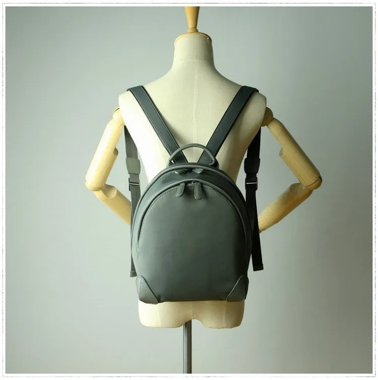 Womens Nylon Small Backpack Bag Coffee Best Mini Backpack Purse Nylon Rucksack for Ladies