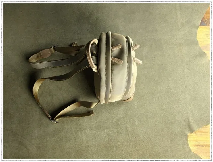 Womens Nylon Small Backpack Bag Coffee Best Mini Backpack Purse Nylon Rucksack for Ladies