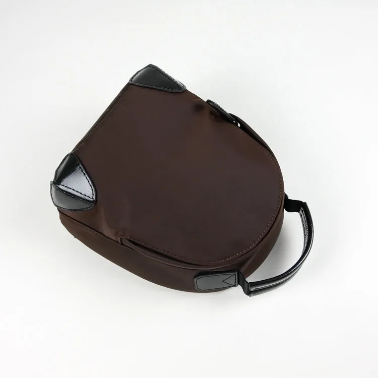 Womens Nylon Small Backpack Bag Light Gray Convertible Crossbody Bag Nylon Backpack Shoulder Bag for Ladies