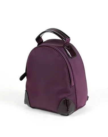 Womens Nylon Small Backpack Bag Light Gray Convertible Crossbody Bag Nylon Backpack Shoulder Bag for Ladies