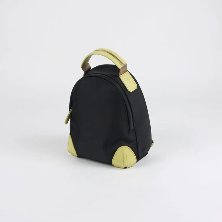 Womens Nylon Small Backpack Bag Light Gray Convertible Crossbody Bag Nylon Backpack Shoulder Bag for Ladies