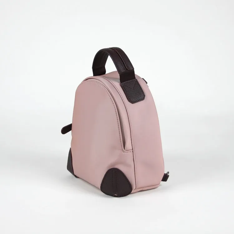Womens Nylon Small Backpack Bag Light Gray Convertible Crossbody Bag Nylon Backpack Shoulder Bag for Ladies