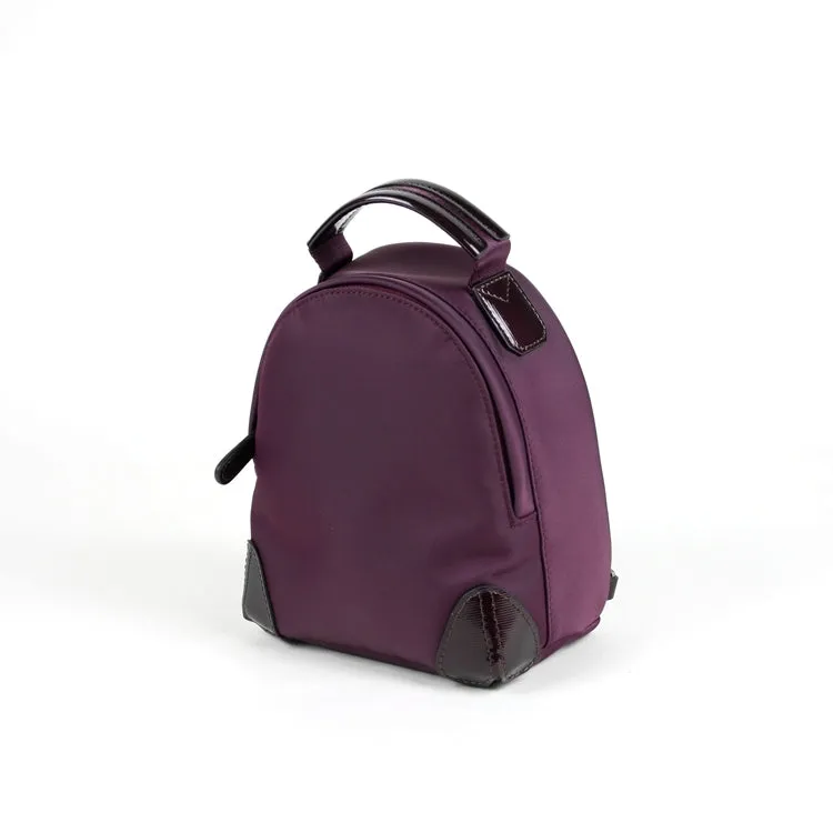 Womens Nylon Small Backpack Bag Light Gray Convertible Crossbody Bag Nylon Backpack Shoulder Bag for Ladies