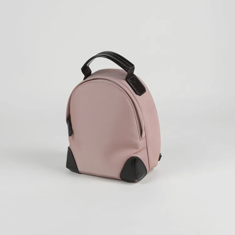 Womens Nylon Small Backpack Bag Light Gray Convertible Crossbody Bag Nylon Backpack Shoulder Bag for Ladies