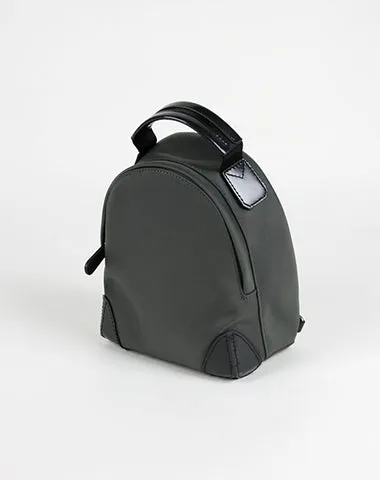 Womens Nylon Small Backpack Bag Light Gray Convertible Crossbody Bag Nylon Backpack Shoulder Bag for Ladies