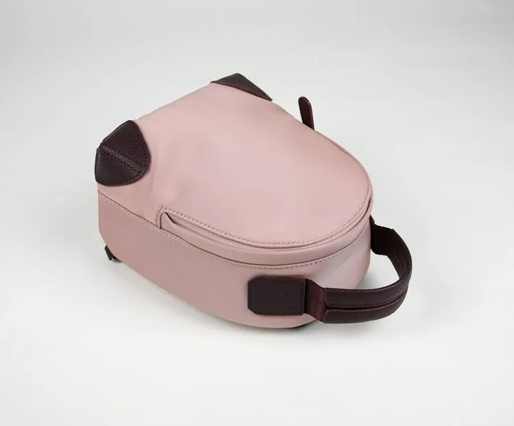 Womens Nylon Small Backpack Bag Light Gray Convertible Crossbody Bag Nylon Backpack Shoulder Bag for Ladies